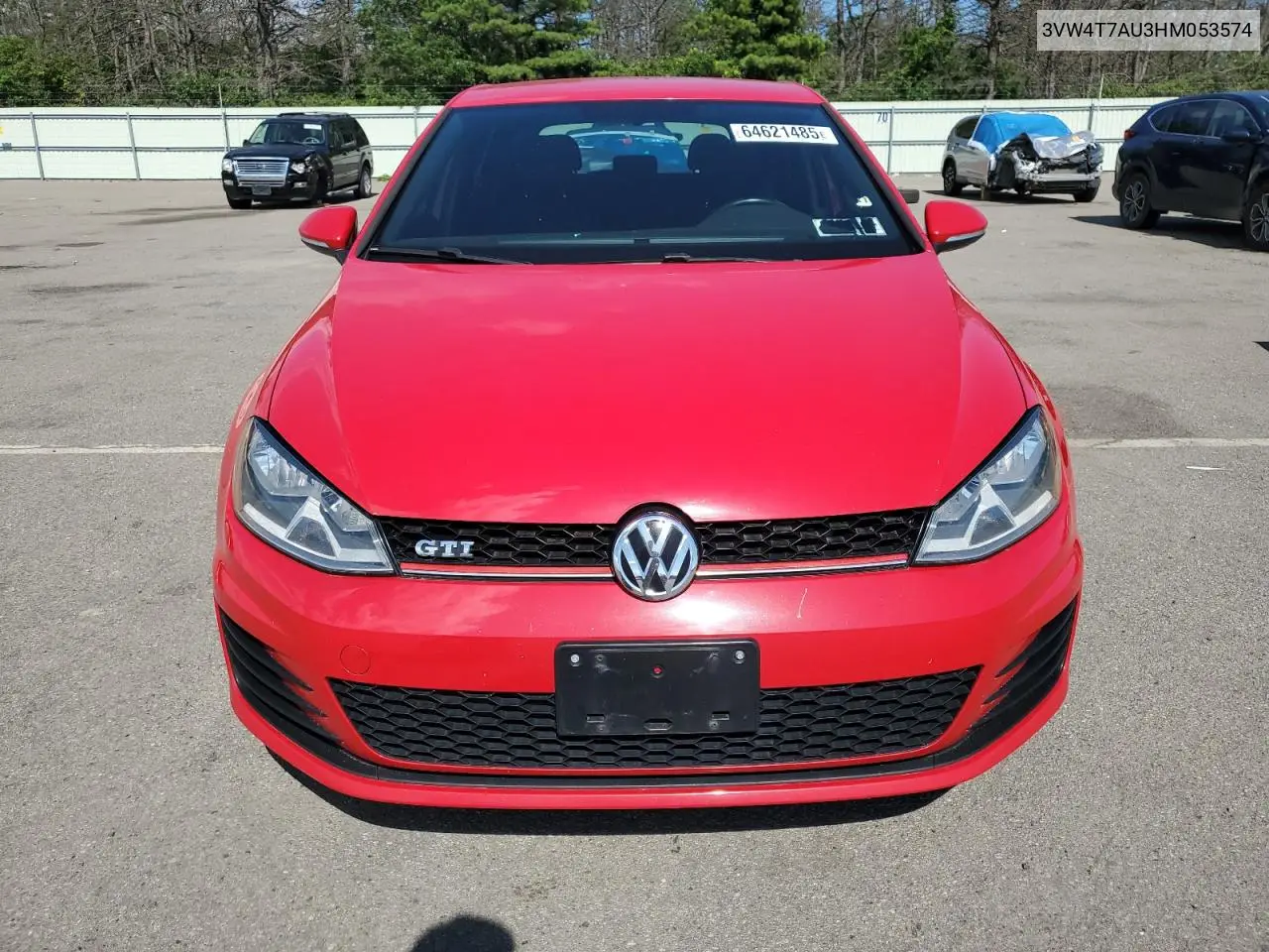 2017 Volkswagen Gti S VIN: 3VW4T7AU3HM053574 Lot: 64621485