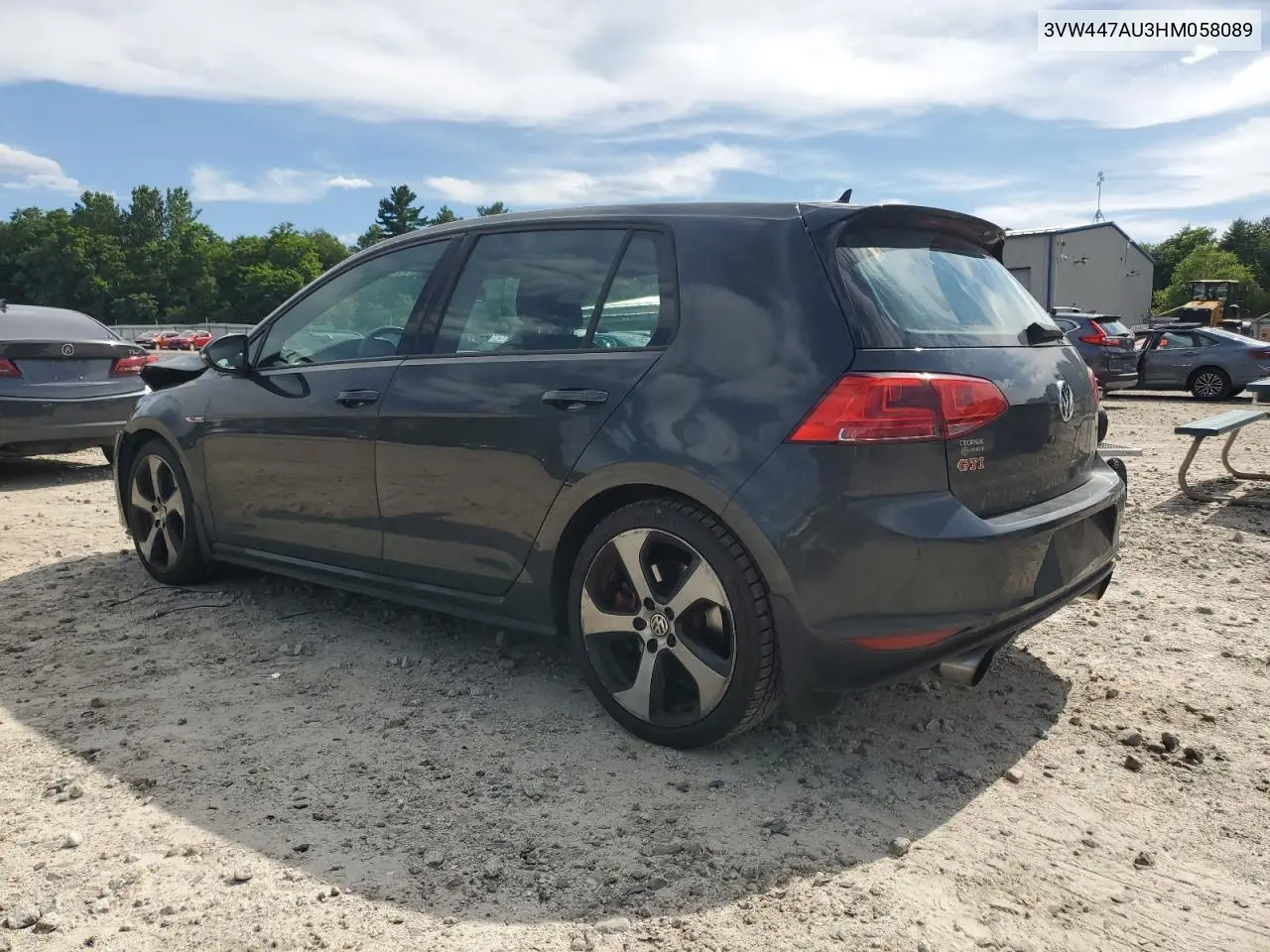 2017 Volkswagen Gti S/Se VIN: 3VW447AU3HM058089 Lot: 65896775