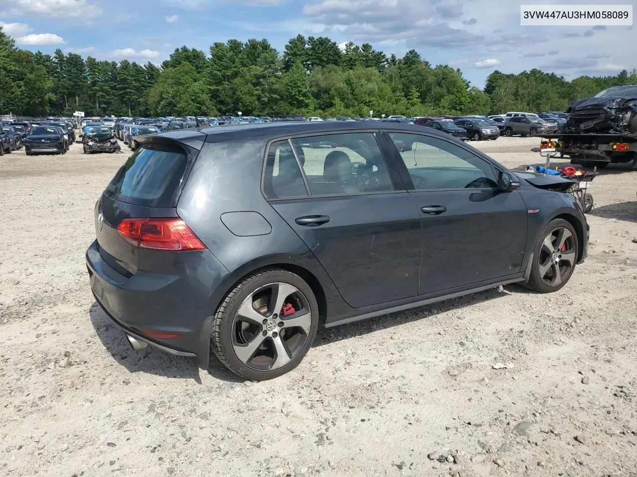 2017 Volkswagen Gti S/Se VIN: 3VW447AU3HM058089 Lot: 65896775