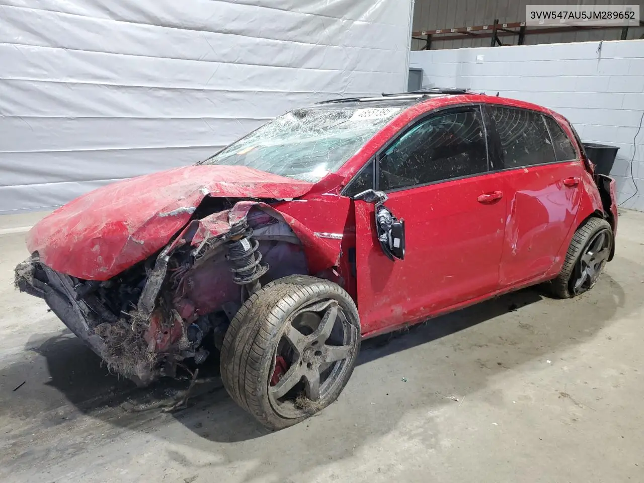 2018 Volkswagen Gti S VIN: 3VW547AU5JM289652 Lot: 48551395