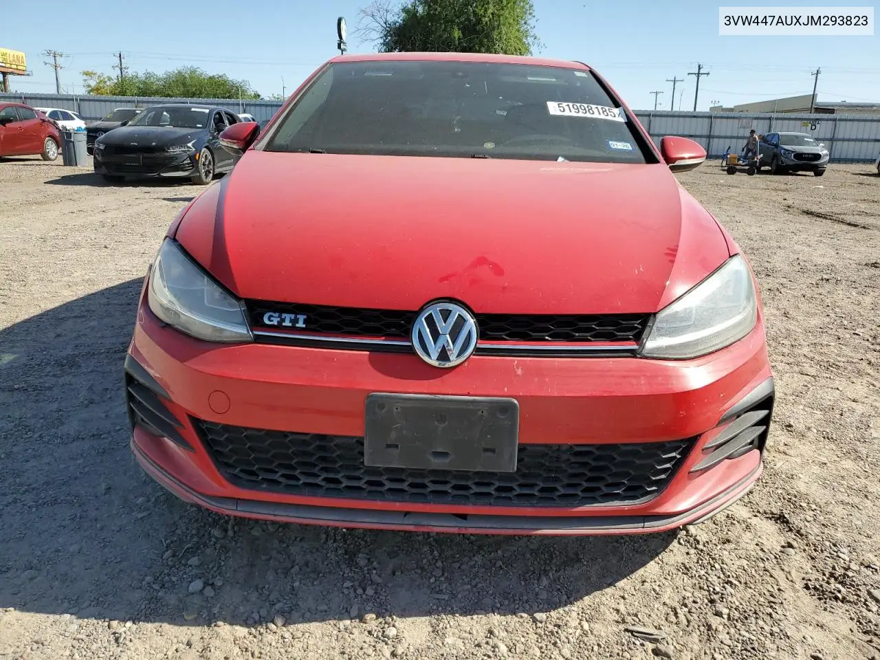 2018 Volkswagen Gti S/Se VIN: 3VW447AUXJM293823 Lot: 51998185