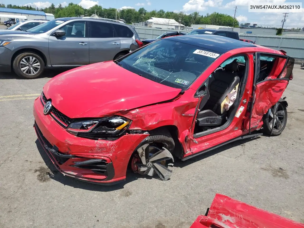 2018 Volkswagen Gti S VIN: 3VW547AUXJM262110 Lot: 58768155