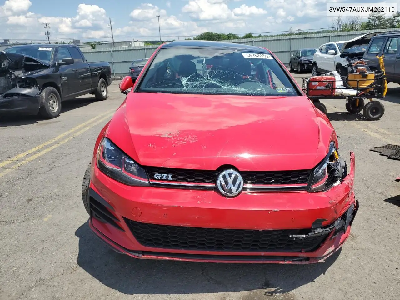 2018 Volkswagen Gti S VIN: 3VW547AUXJM262110 Lot: 58768155