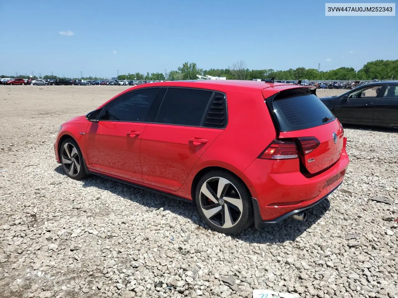 2018 Volkswagen Gti S/Se VIN: 3VW447AU0JM252343 Lot: 61812055