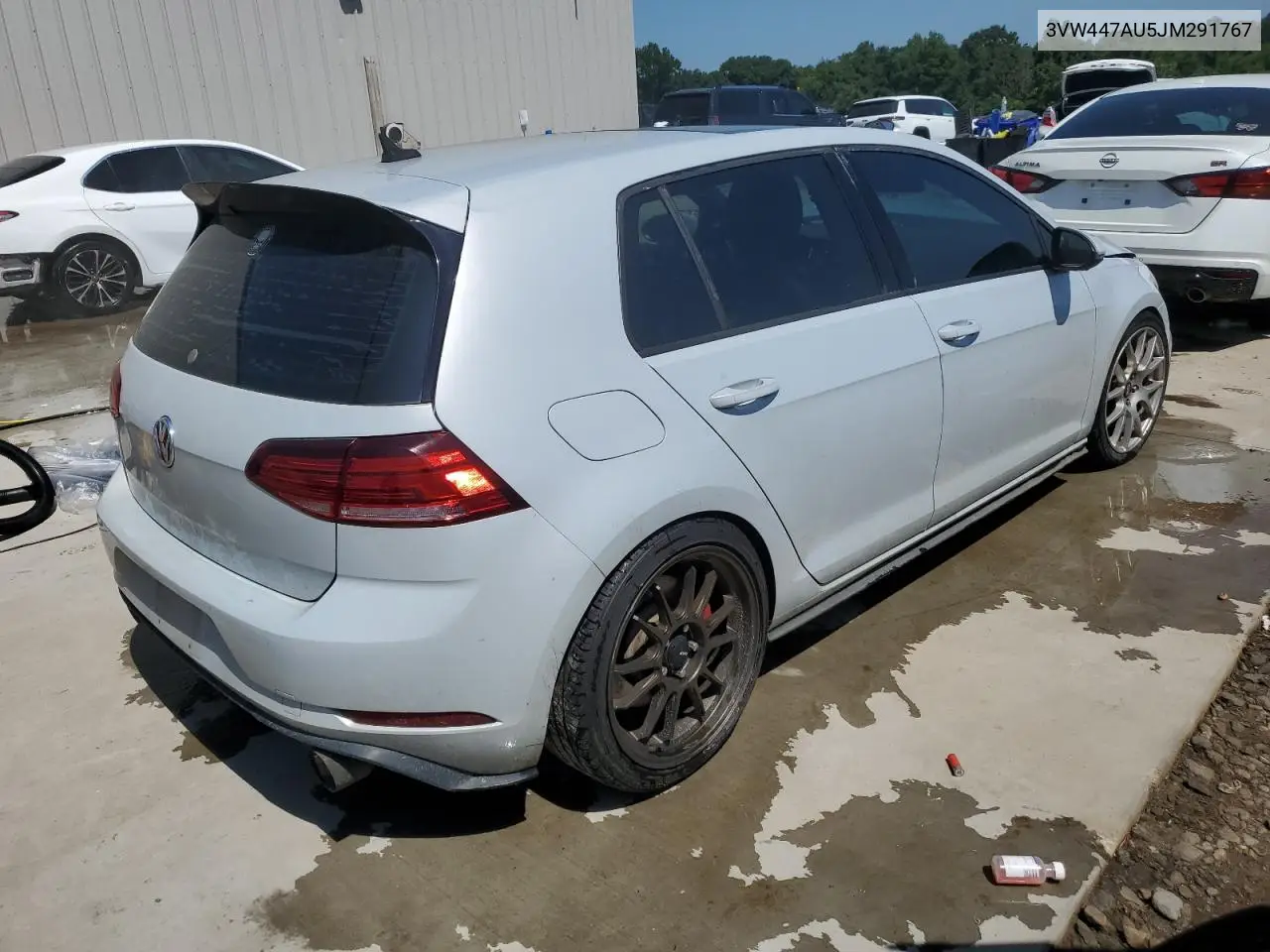 2018 Volkswagen Gti S/Se VIN: 3VW447AU5JM291767 Lot: 65362615