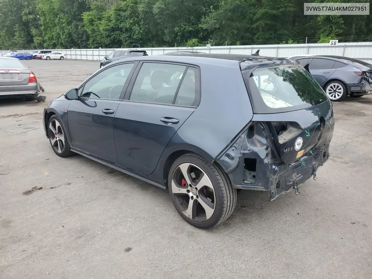 2019 Volkswagen Gti S VIN: 3VW5T7AU4KM027951 Lot: 61992045
