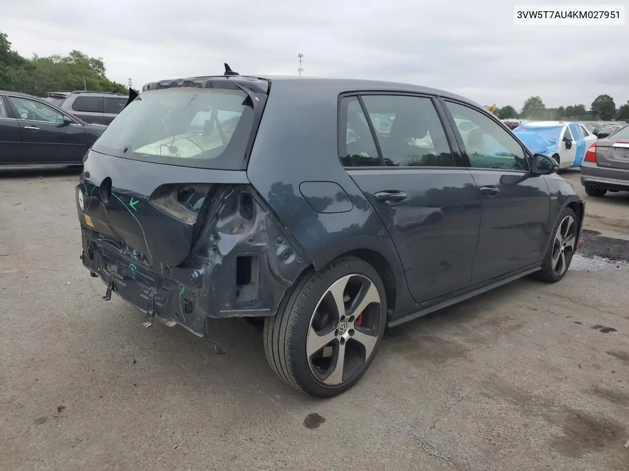 2019 Volkswagen Gti S VIN: 3VW5T7AU4KM027951 Lot: 61992045
