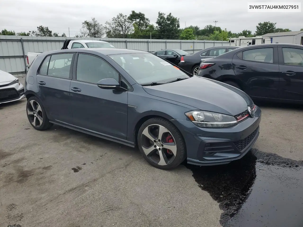 2019 Volkswagen Gti S VIN: 3VW5T7AU4KM027951 Lot: 61992045