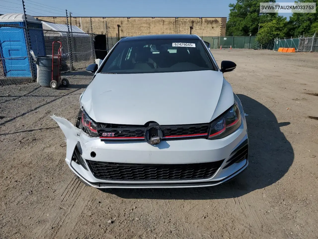 2019 Volkswagen Gti S VIN: 3VW6T7AU2KM033753 Lot: 62429045