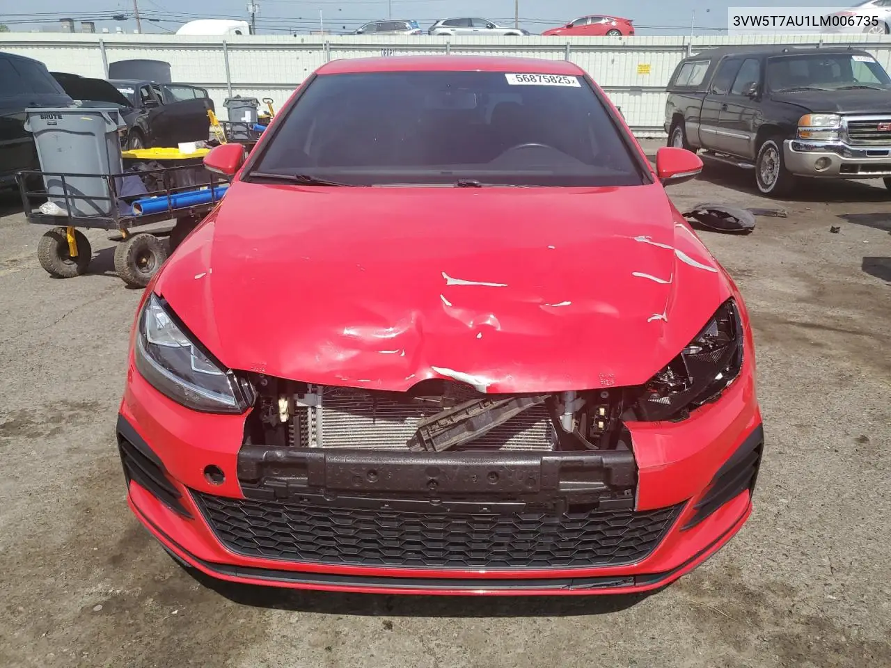 2020 Volkswagen Gti S VIN: 3VW5T7AU1LM006735 Lot: 56875825