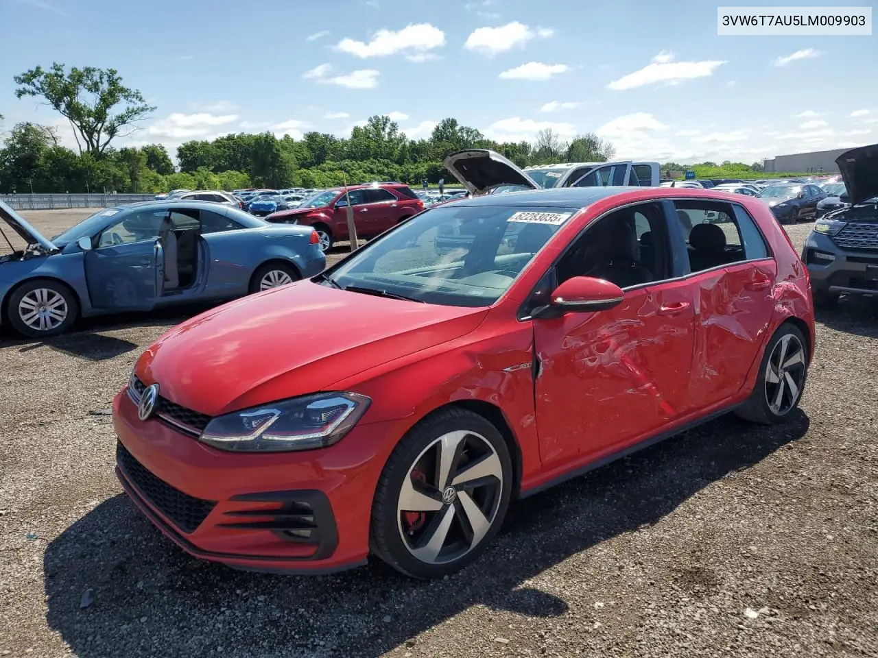 2020 Volkswagen Gti S VIN: 3VW6T7AU5LM009903 Lot: 62283035