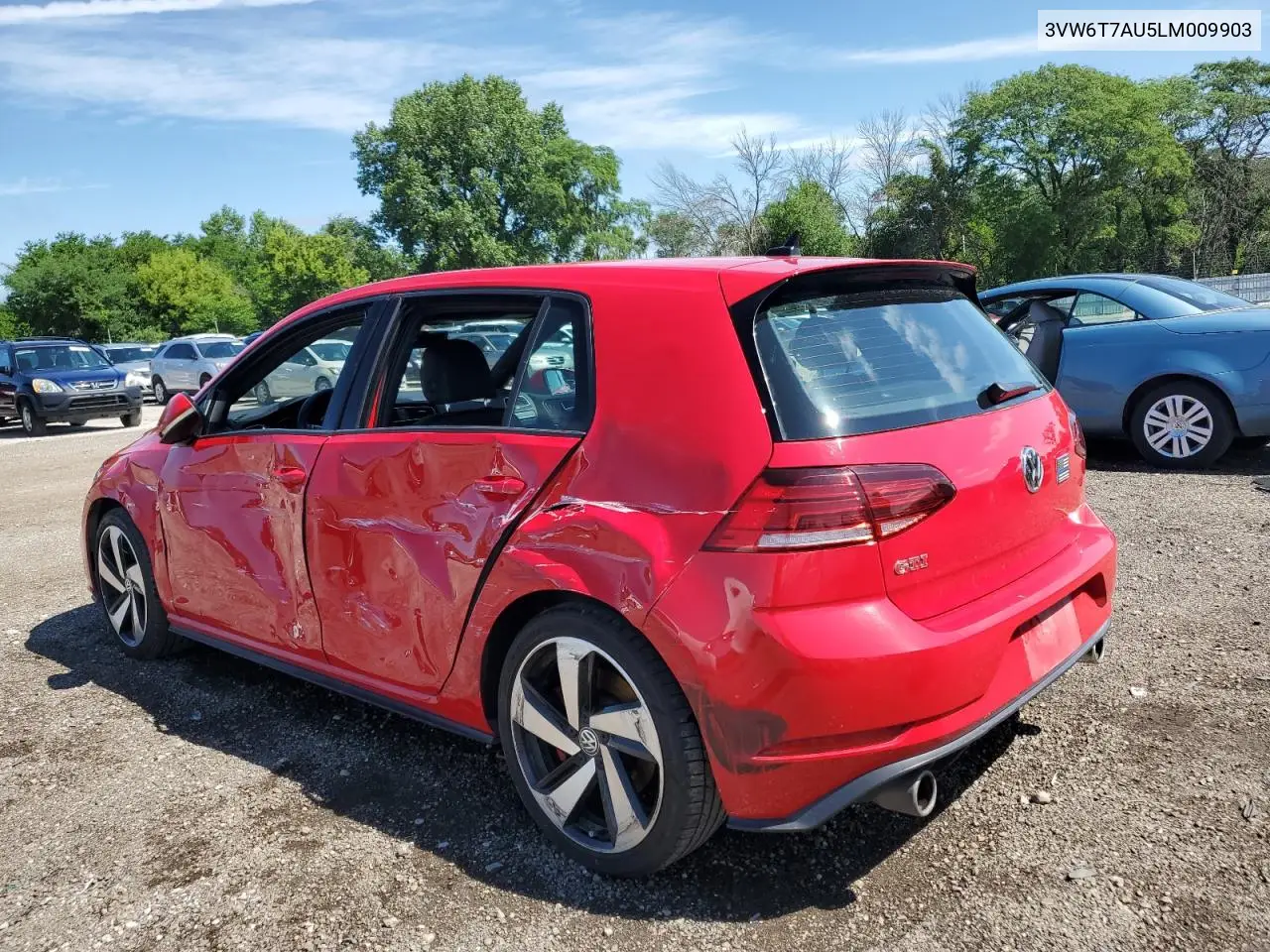 2020 Volkswagen Gti S VIN: 3VW6T7AU5LM009903 Lot: 62283035