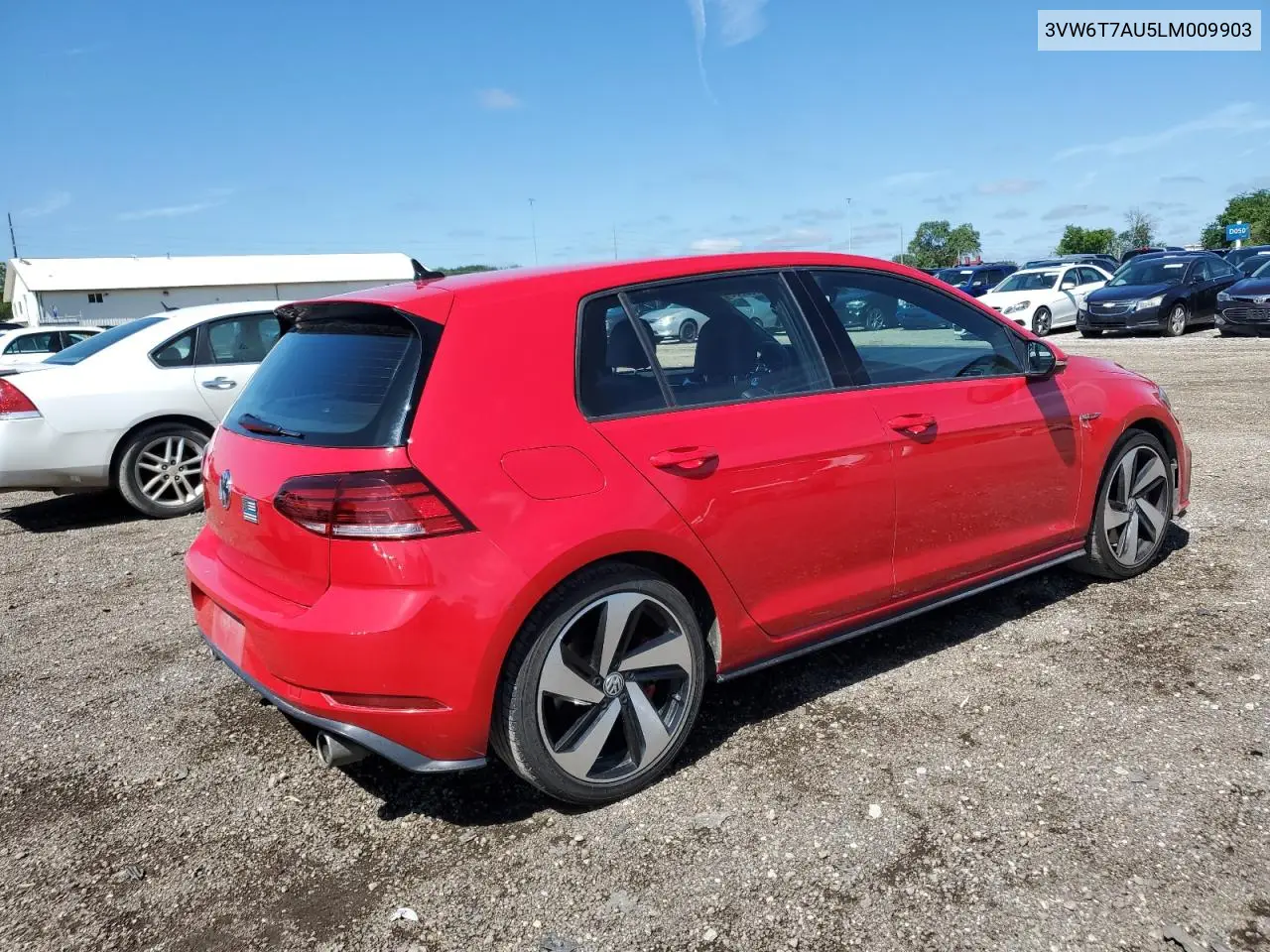 2020 Volkswagen Gti S VIN: 3VW6T7AU5LM009903 Lot: 62283035