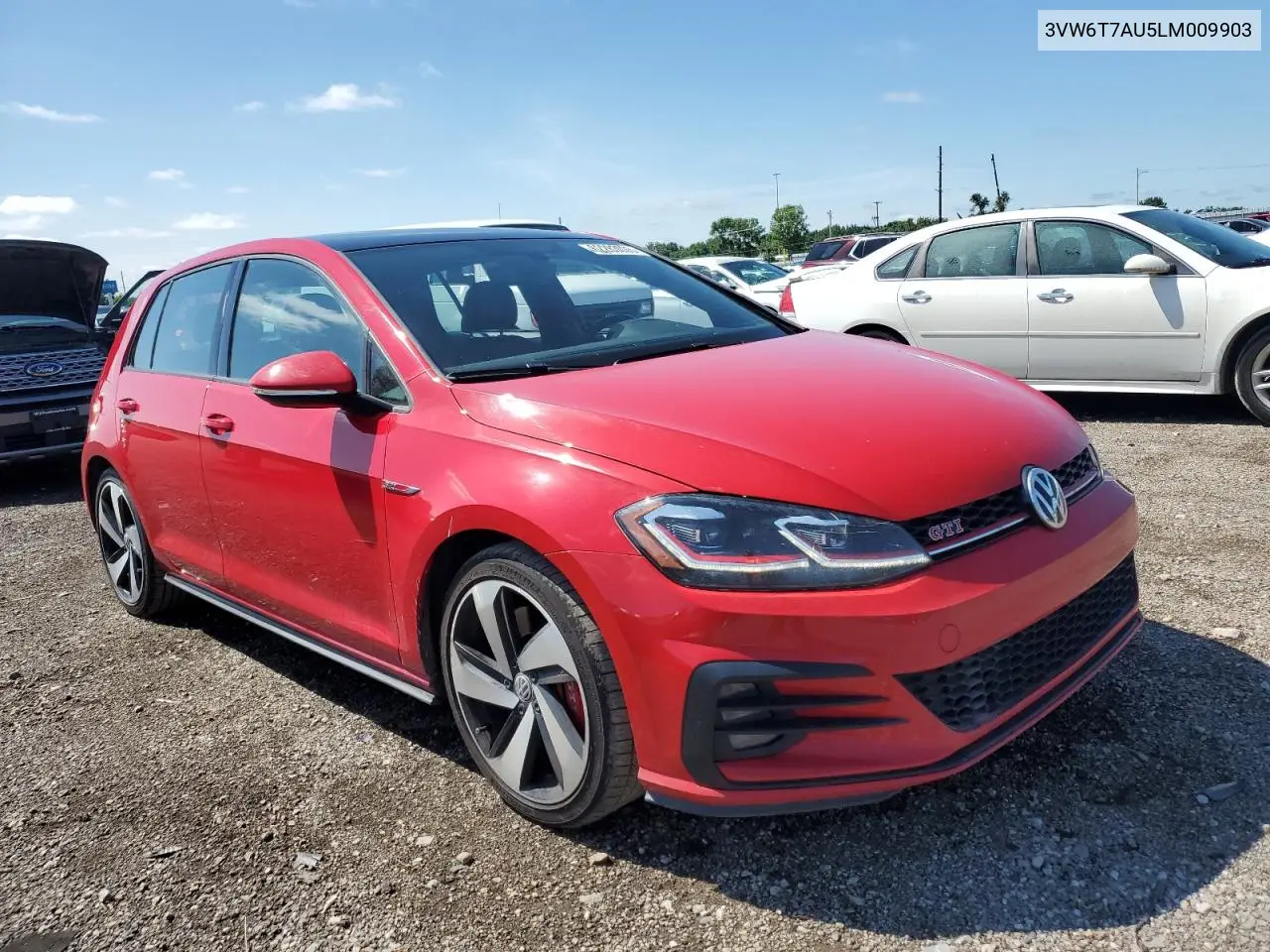 2020 Volkswagen Gti S VIN: 3VW6T7AU5LM009903 Lot: 62283035