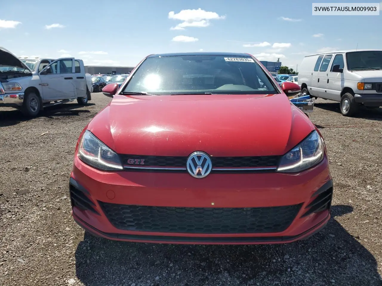 2020 Volkswagen Gti S VIN: 3VW6T7AU5LM009903 Lot: 62283035