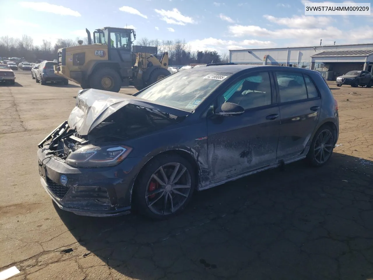 2021 Volkswagen Gti S VIN: 3VW5T7AU4MM009209 Lot: 42180085