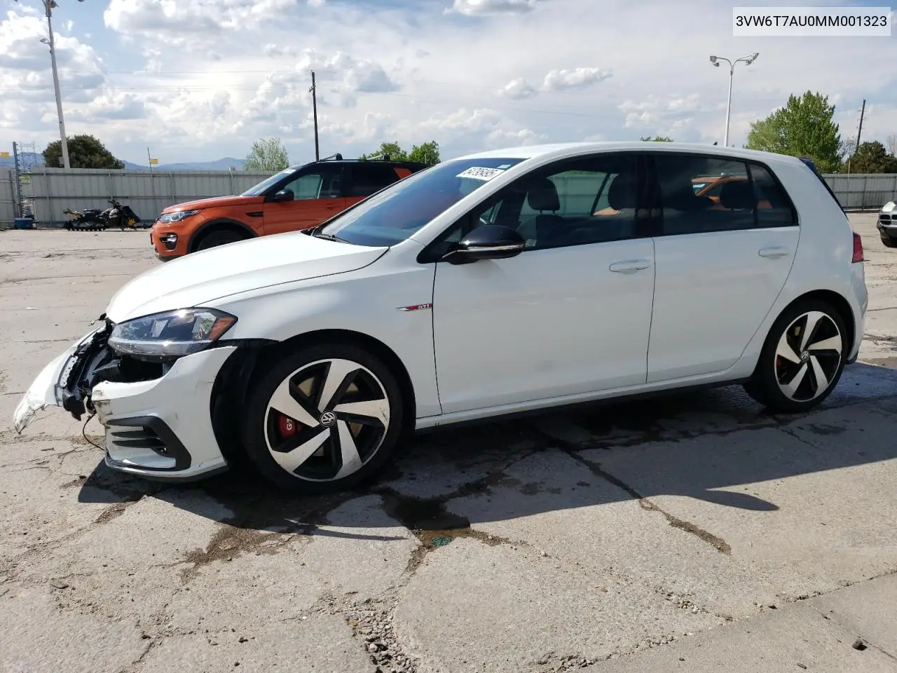 2021 Volkswagen Gti S VIN: 3VW6T7AU0MM001323 Lot: 54795495