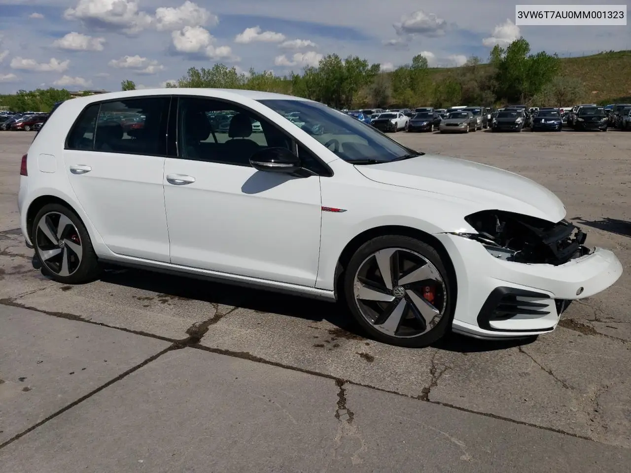 2021 Volkswagen Gti S VIN: 3VW6T7AU0MM001323 Lot: 54795495