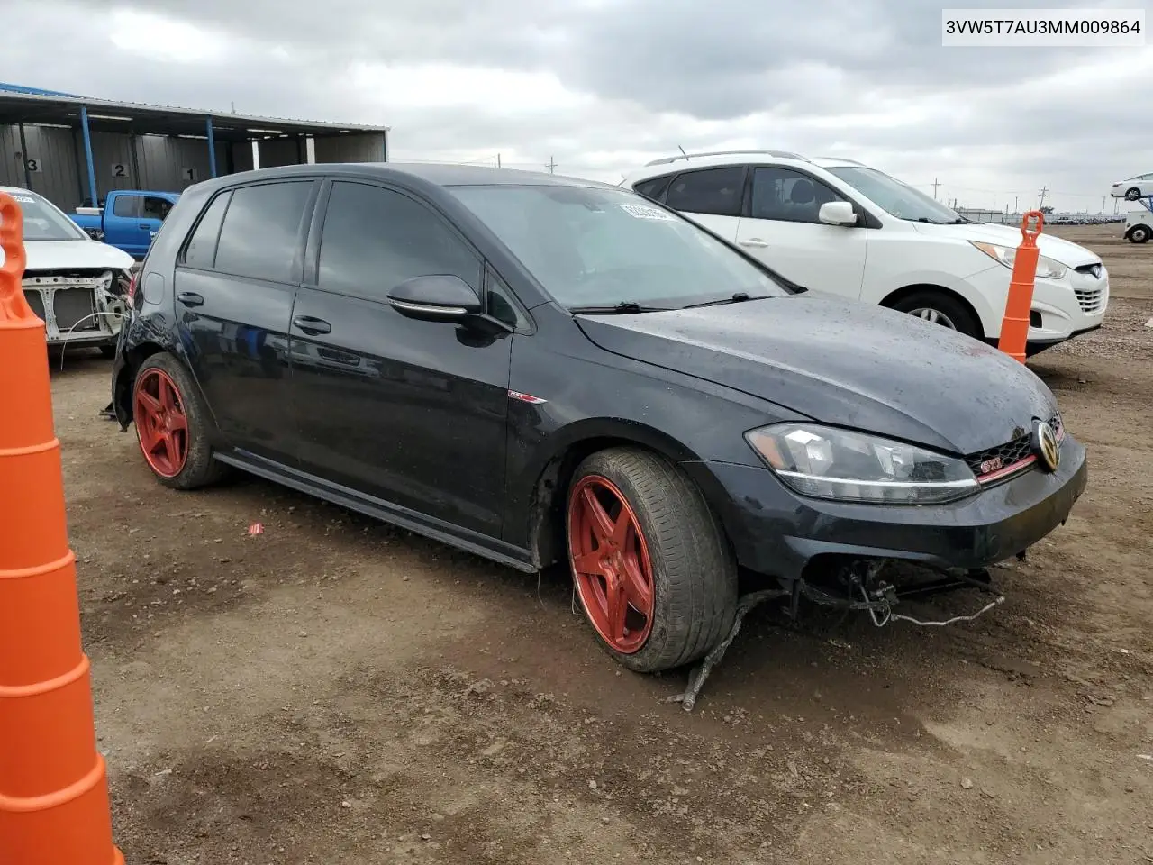 2021 Volkswagen Gti S VIN: 3VW5T7AU3MM009864 Lot: 62330155