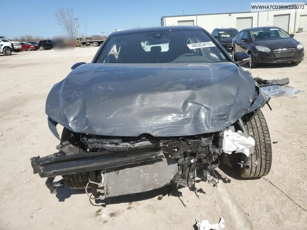 2024 Volkswagen Gti S VIN: WVWHA7CD3RW220072 Lot: 48503415