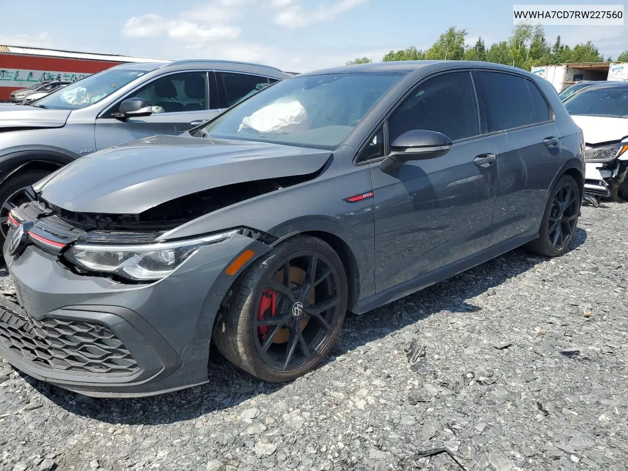 2024 Volkswagen Gti S VIN: WVWHA7CD7RW227560 Lot: 59842135