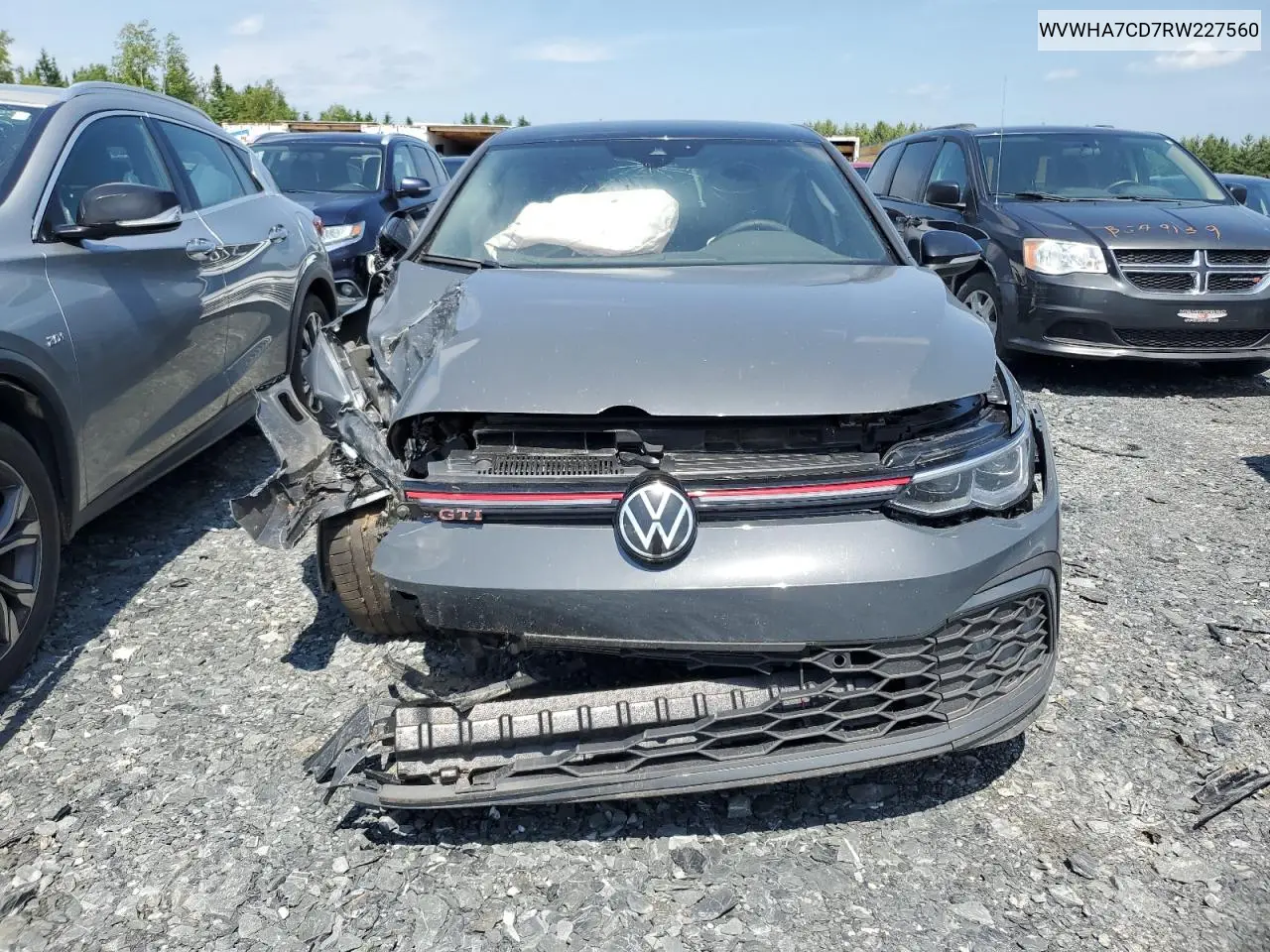 2024 Volkswagen Gti S VIN: WVWHA7CD7RW227560 Lot: 59842135