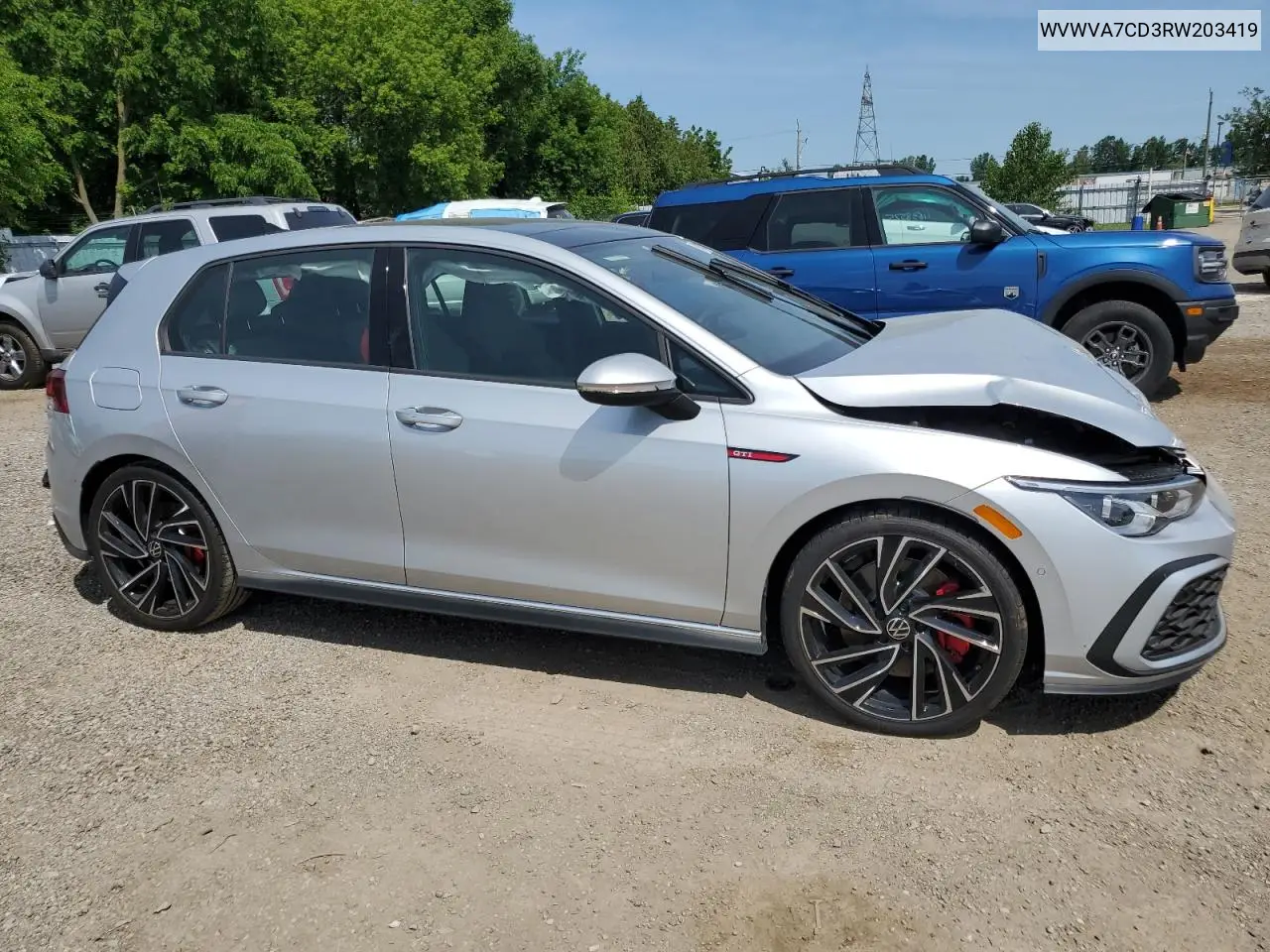 2024 Volkswagen Gti Autobahn VIN: WVWVA7CD3RW203419 Lot: 61914355