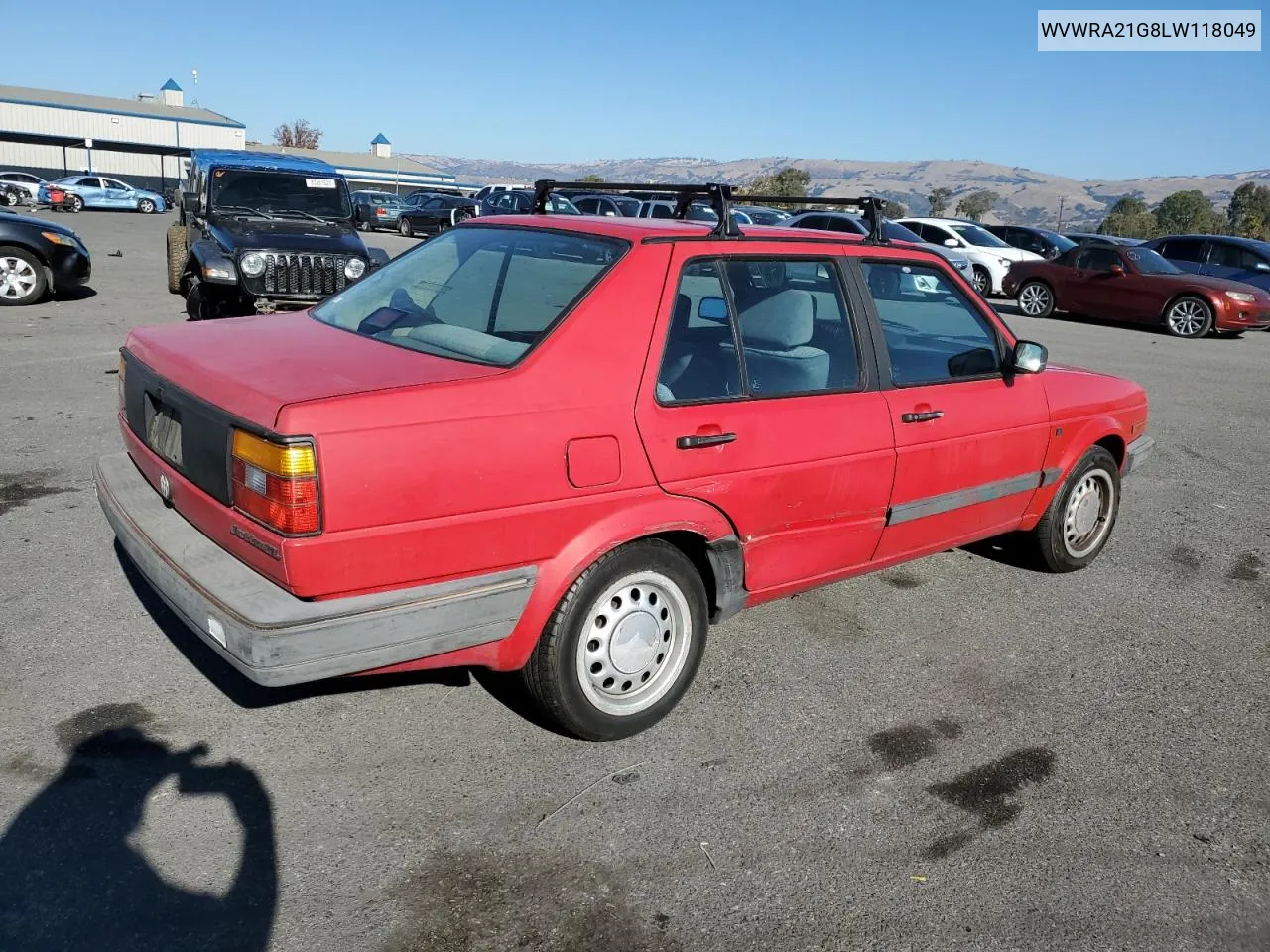 1990 Volkswagen Jetta Gl VIN: WVWRA21G8LW118049 Lot: 83110834