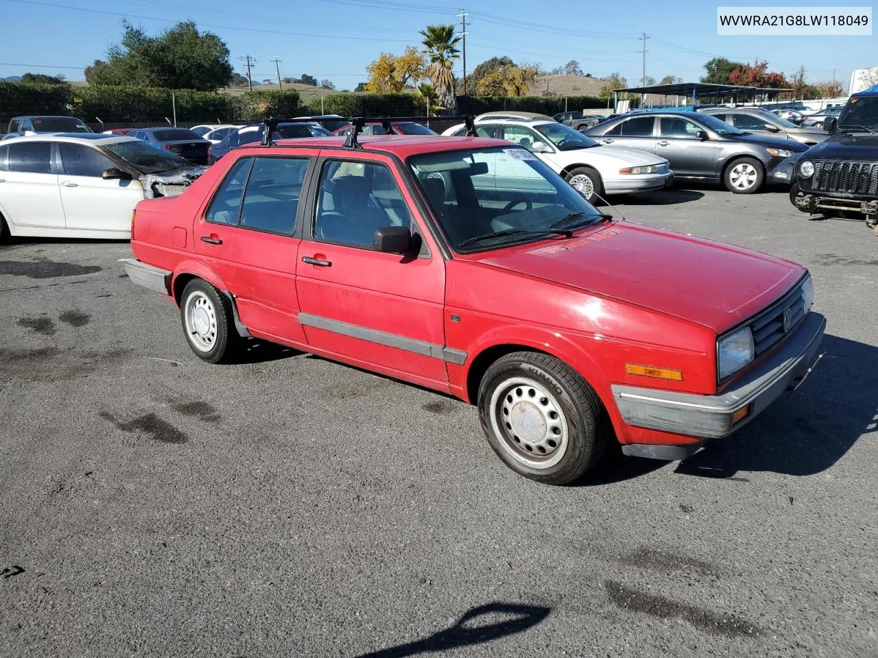 1990 Volkswagen Jetta Gl VIN: WVWRA21G8LW118049 Lot: 83110834