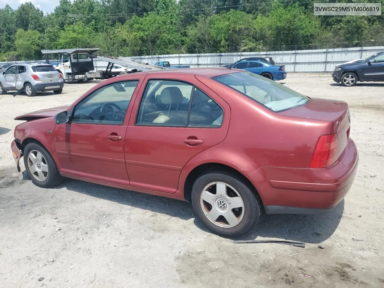 2000 Volkswagen Jetta Gls VIN: 3VWSC29M5YM006819 Lot: 56117805