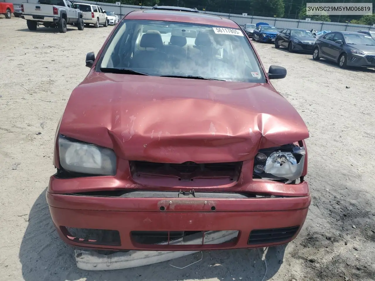 2000 Volkswagen Jetta Gls VIN: 3VWSC29M5YM006819 Lot: 56117805