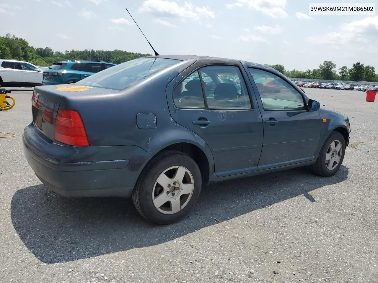 2001 Volkswagen Jetta Gls VIN: 3VWSK69M21M086502 Lot: 60615505