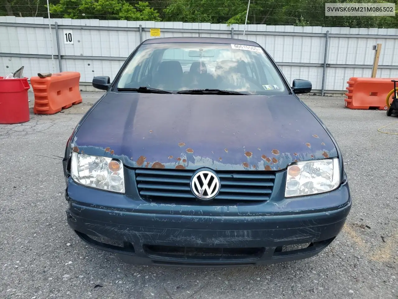2001 Volkswagen Jetta Gls VIN: 3VWSK69M21M086502 Lot: 60615505