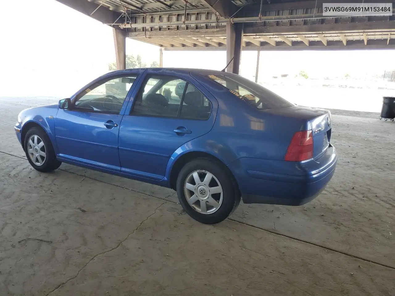 2001 Volkswagen Jetta Gls VIN: 3VWSG69M91M153484 Lot: 62217215