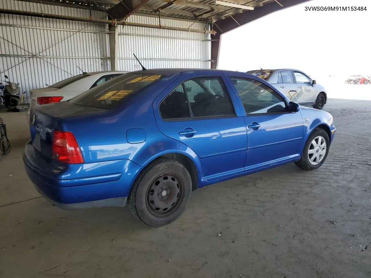 2001 Volkswagen Jetta Gls VIN: 3VWSG69M91M153484 Lot: 62217215