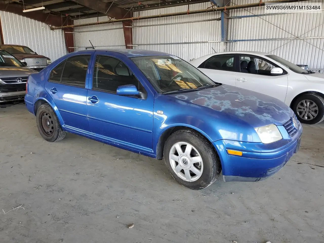 2001 Volkswagen Jetta Gls VIN: 3VWSG69M91M153484 Lot: 62217215