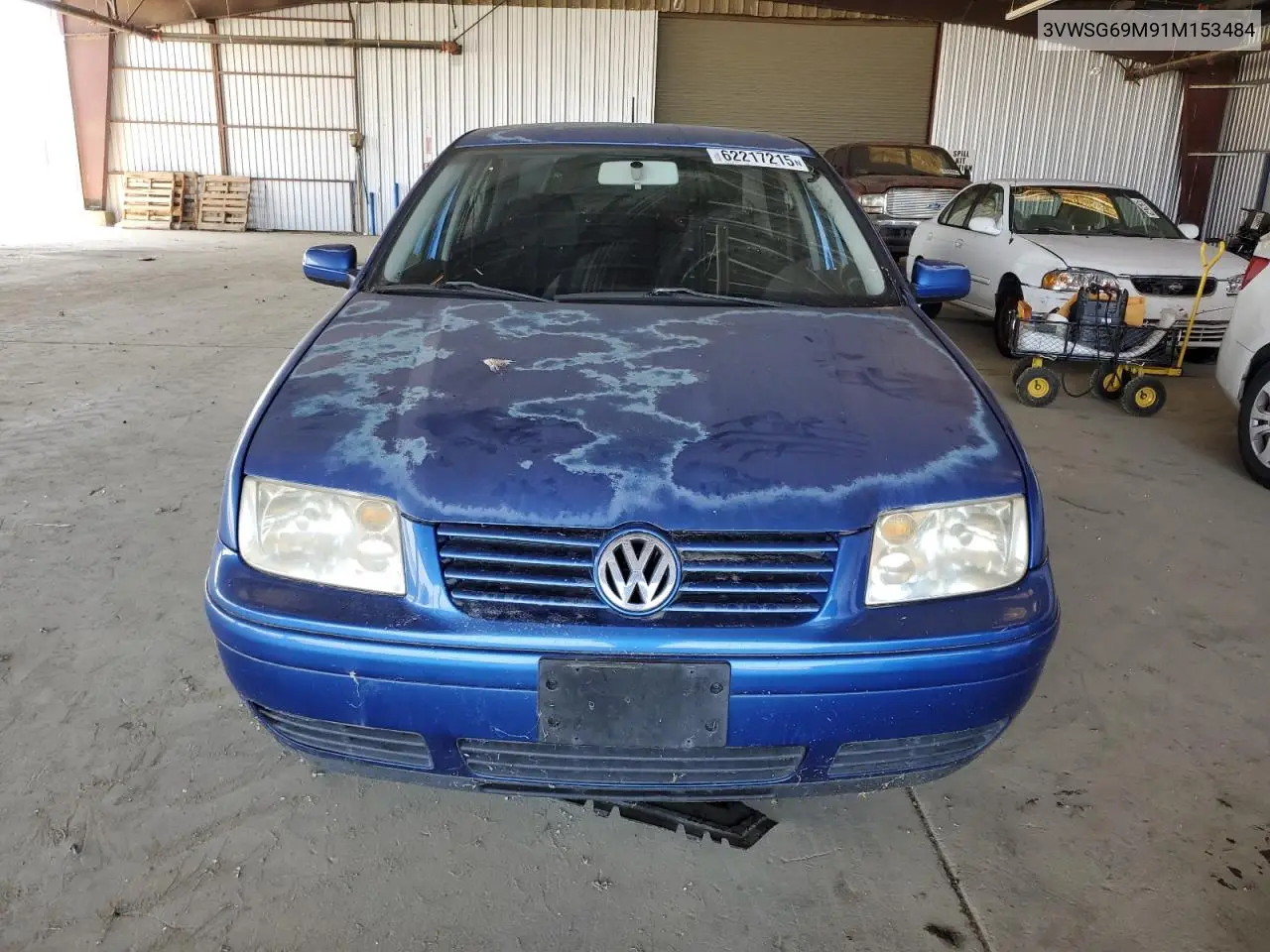 2001 Volkswagen Jetta Gls VIN: 3VWSG69M91M153484 Lot: 62217215
