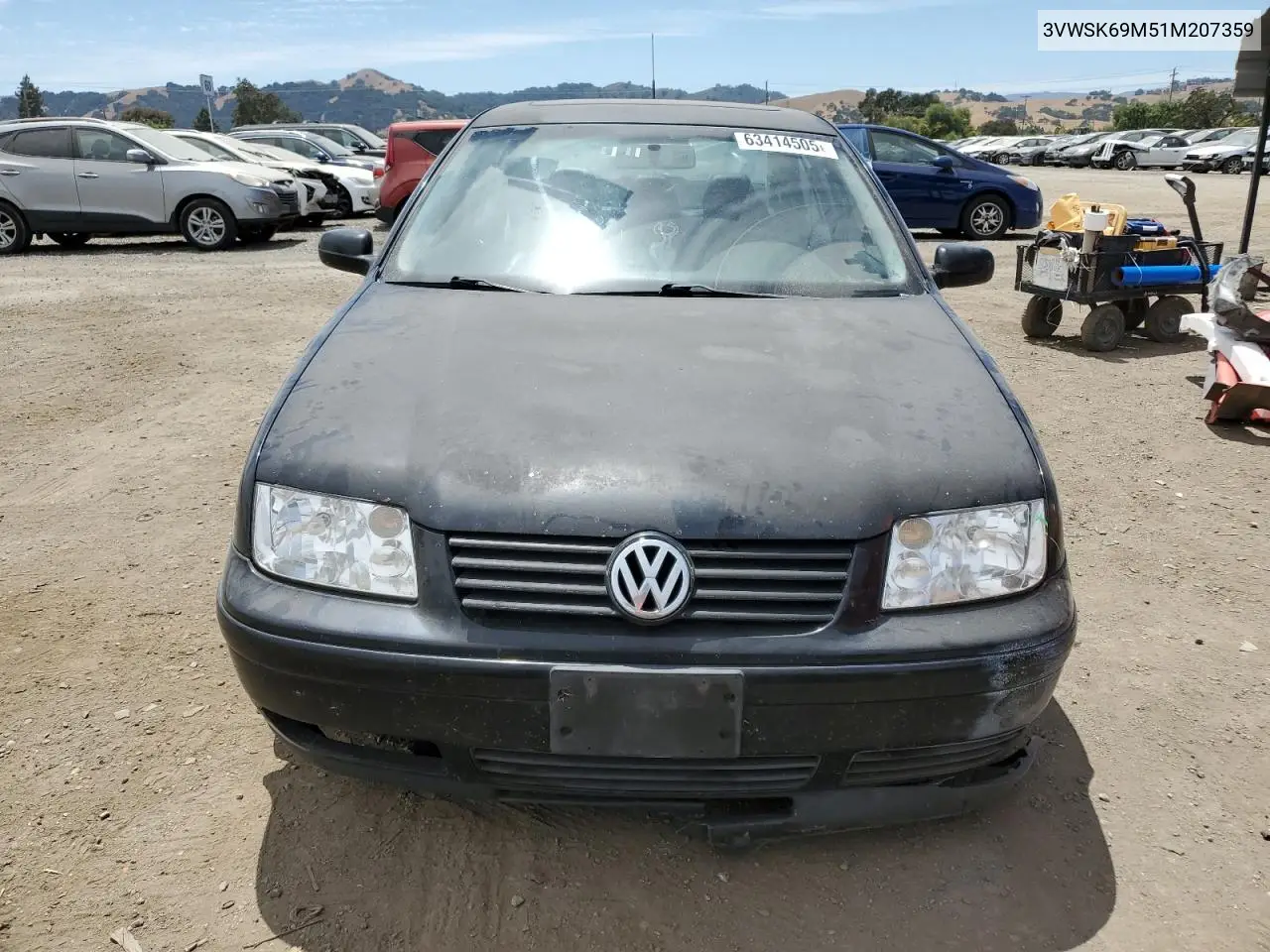 2001 Volkswagen Jetta Gls VIN: 3VWSK69M51M207359 Lot: 63414505