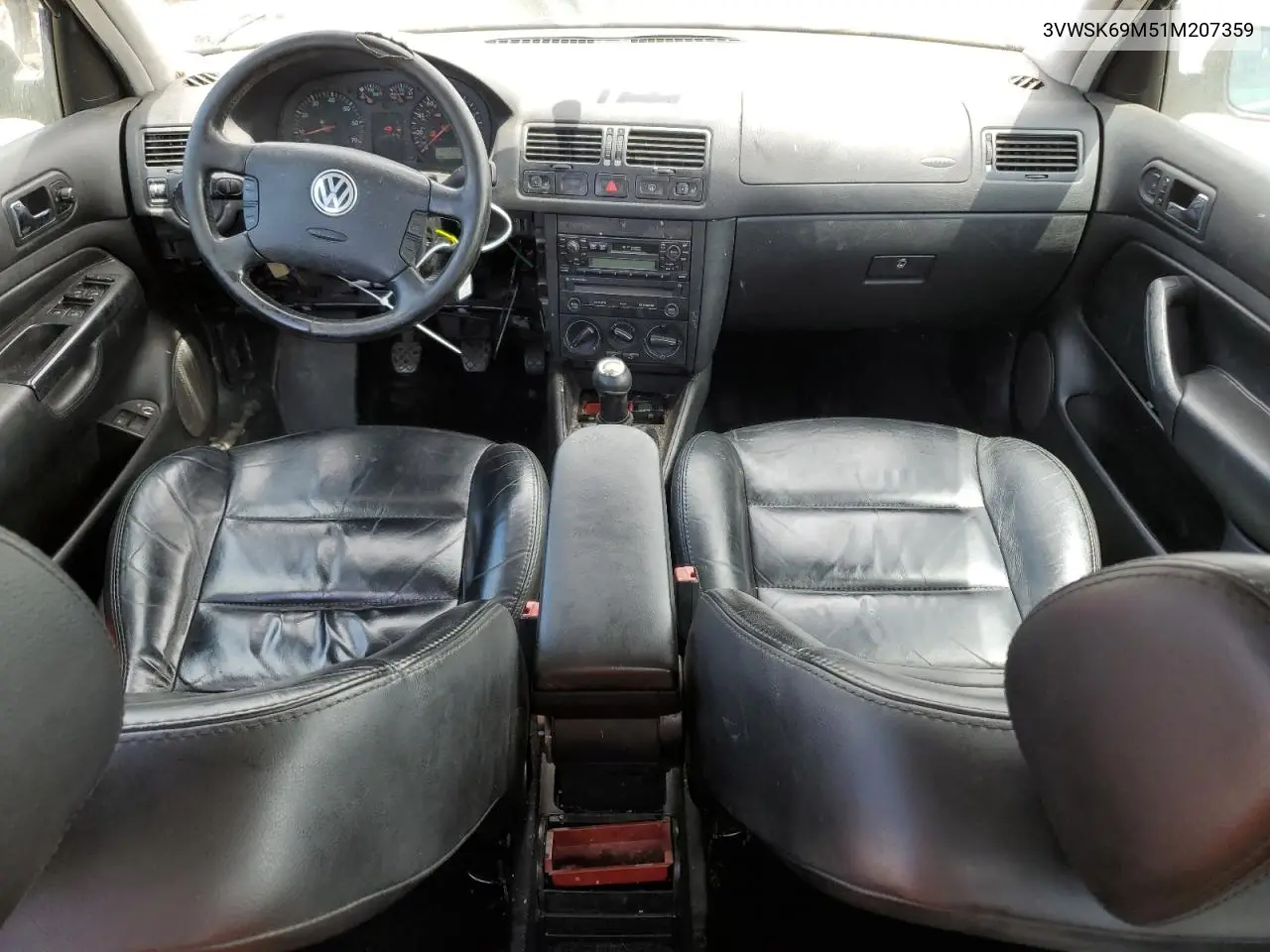 2001 Volkswagen Jetta Gls VIN: 3VWSK69M51M207359 Lot: 63414505