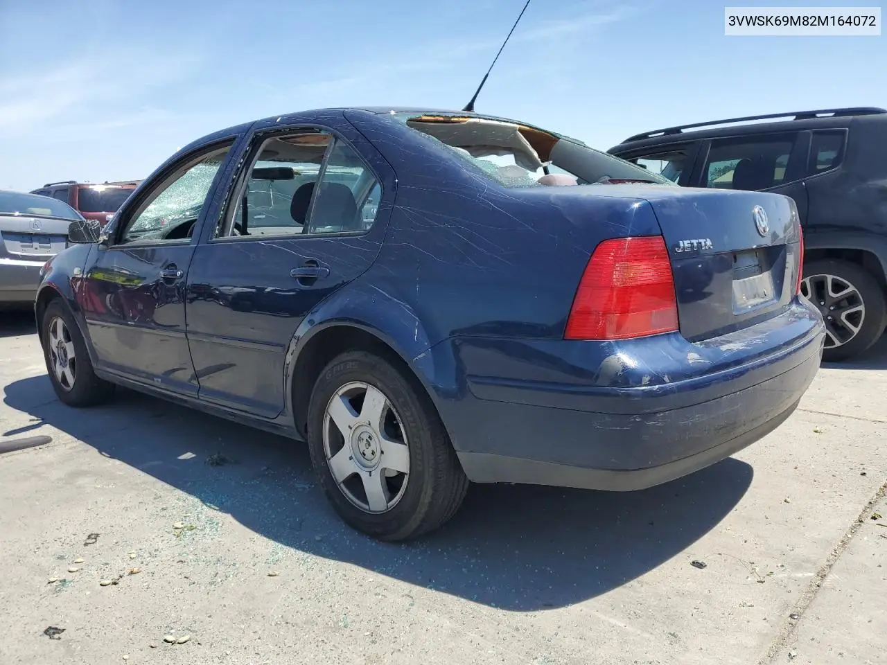 2002 Volkswagen Jetta Gls VIN: 3VWSK69M82M164072 Lot: 55820385