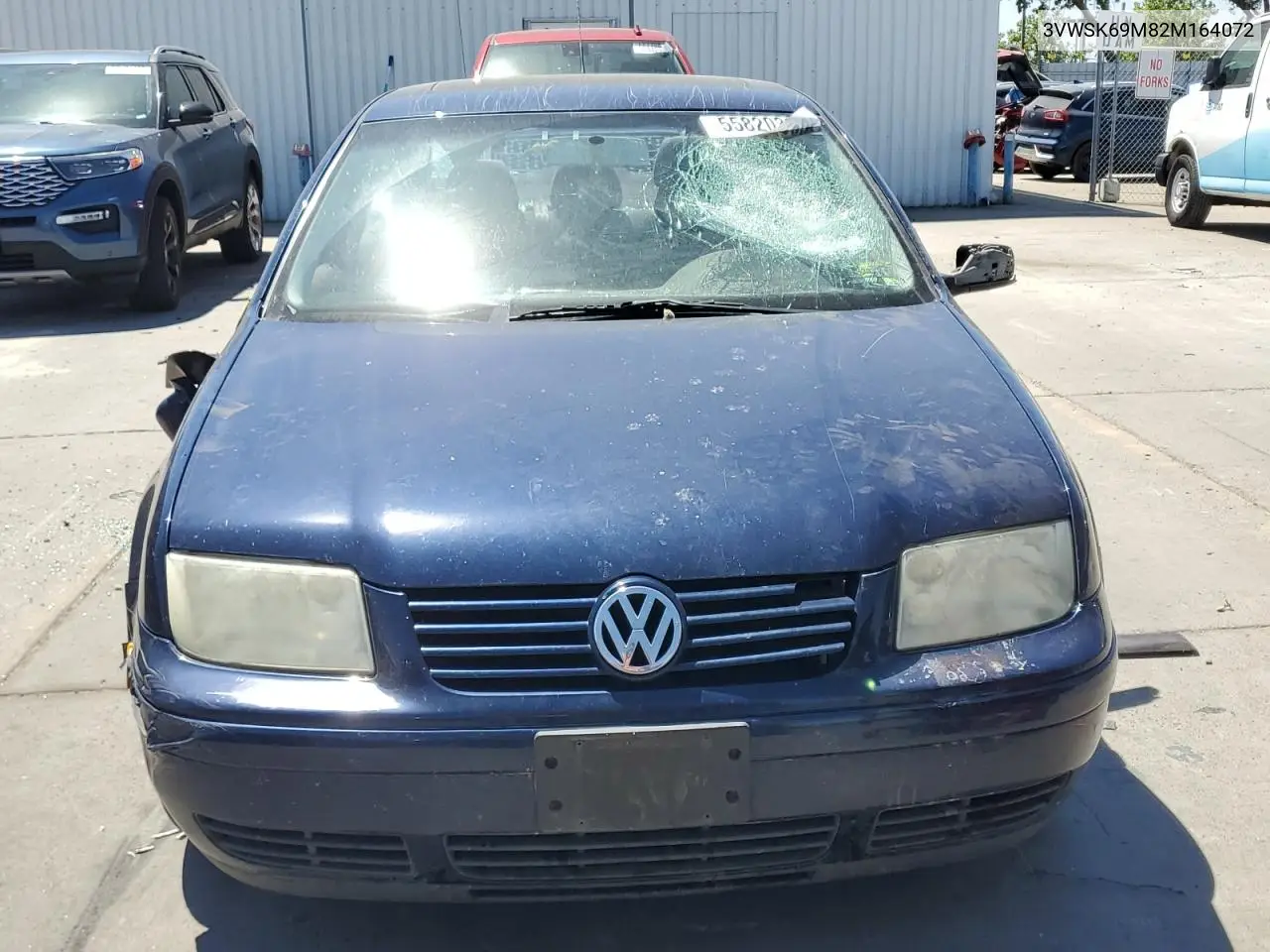 2002 Volkswagen Jetta Gls VIN: 3VWSK69M82M164072 Lot: 55820385