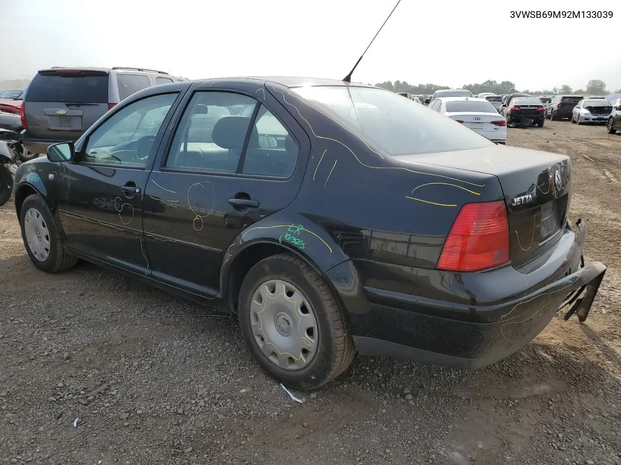 2002 Volkswagen Jetta Gls VIN: 3VWSB69M92M133039 Lot: 60540165