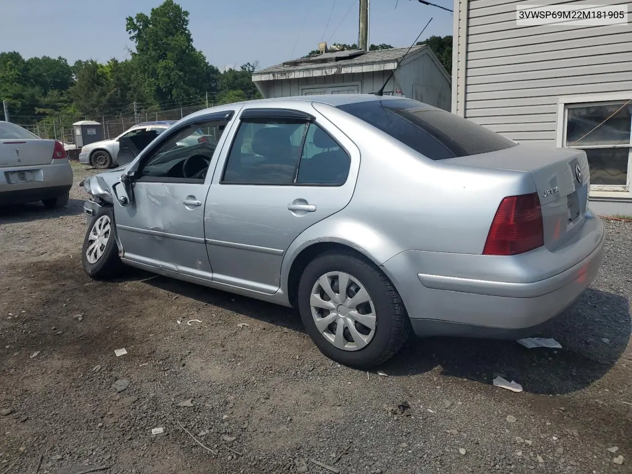 2002 Volkswagen Jetta Gls Tdi VIN: 3VWSP69M22M181905 Lot: 60624045