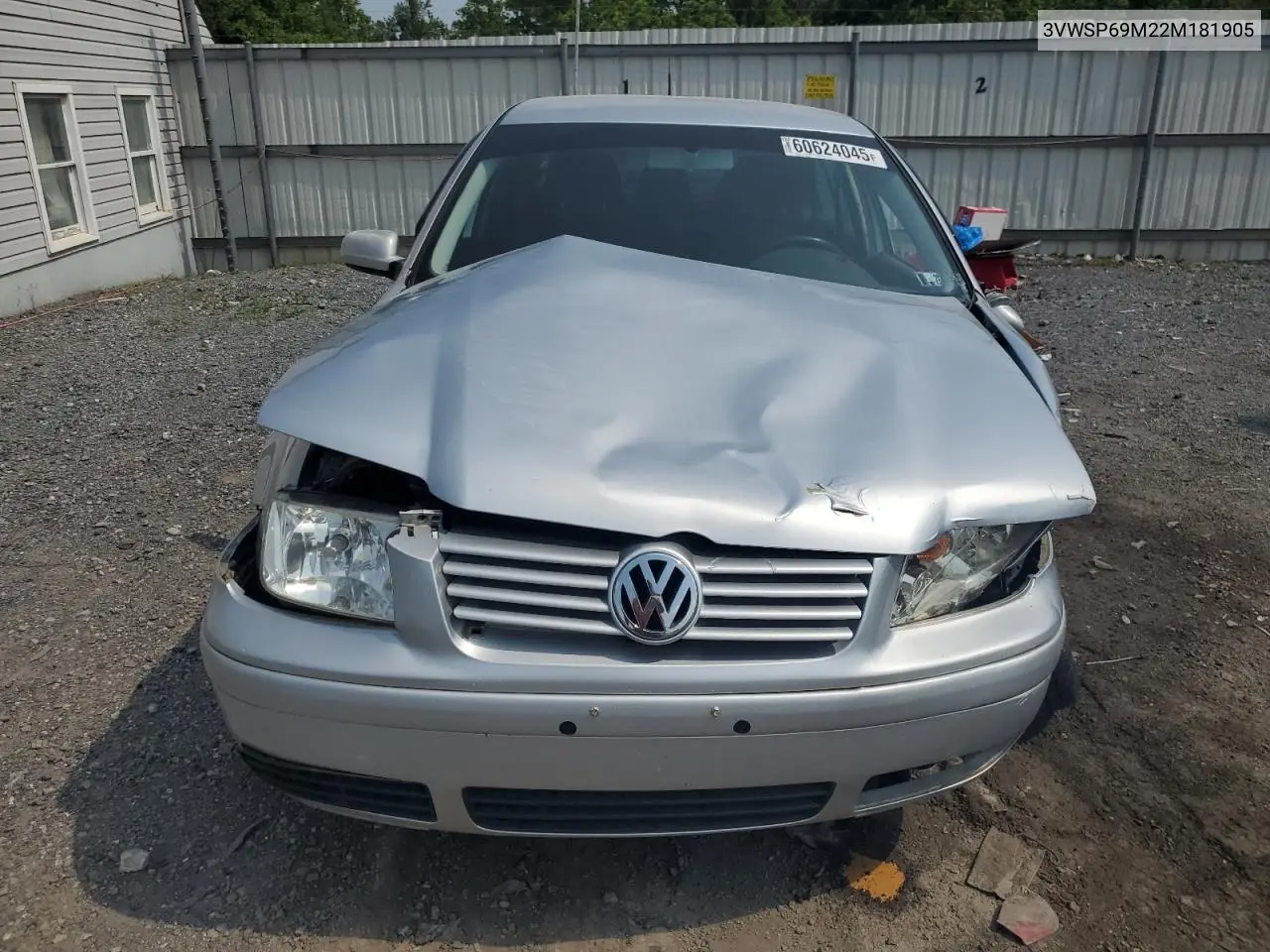 2002 Volkswagen Jetta Gls Tdi VIN: 3VWSP69M22M181905 Lot: 60624045