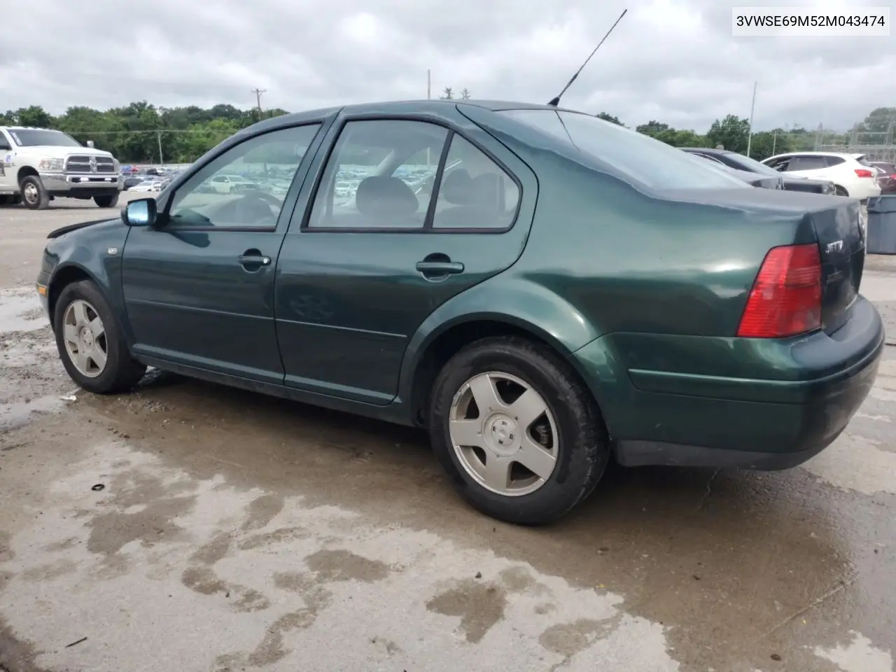 2002 Volkswagen Jetta Gls VIN: 3VWSE69M52M043474 Lot: 61416475