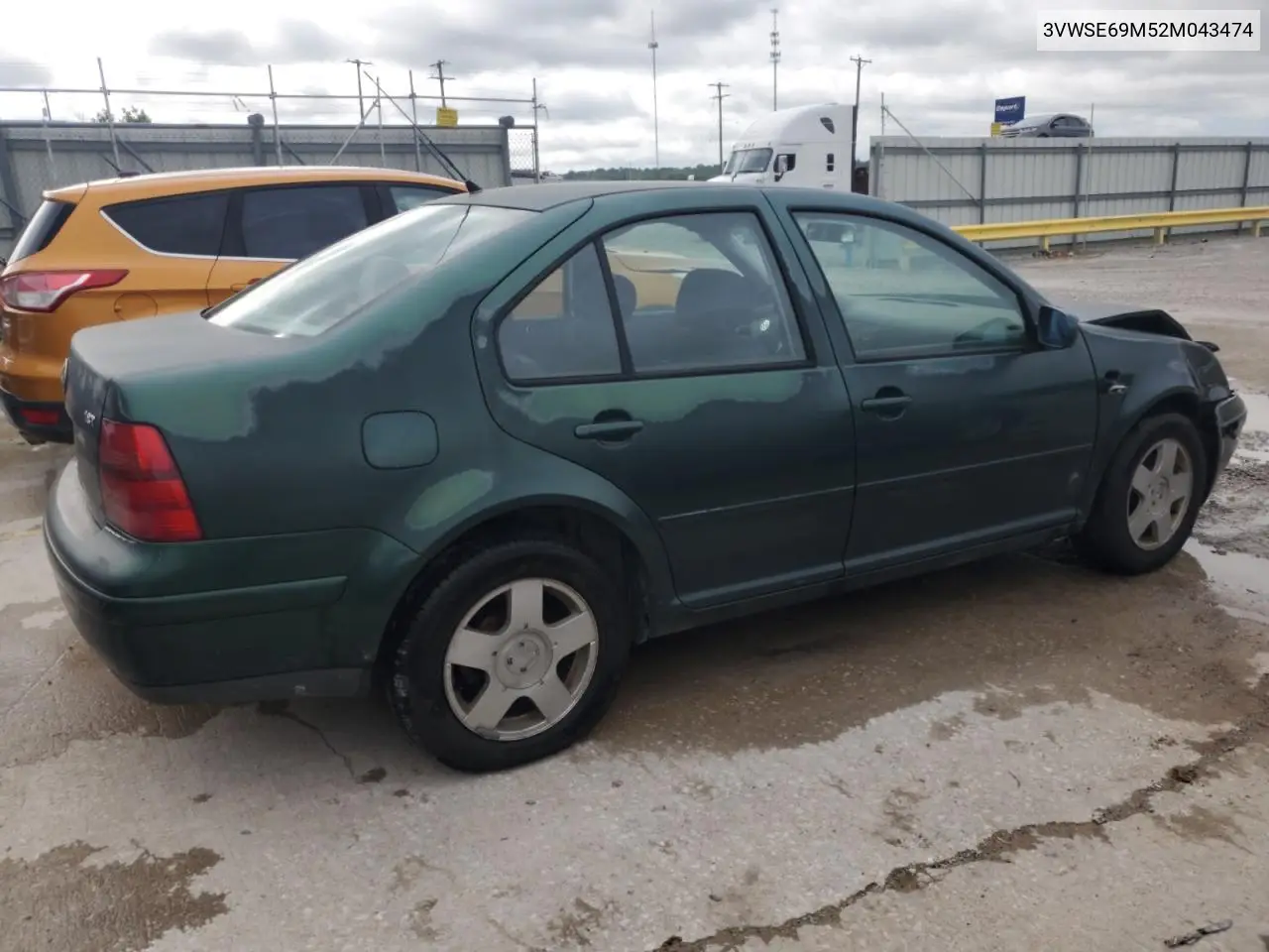 2002 Volkswagen Jetta Gls VIN: 3VWSE69M52M043474 Lot: 61416475