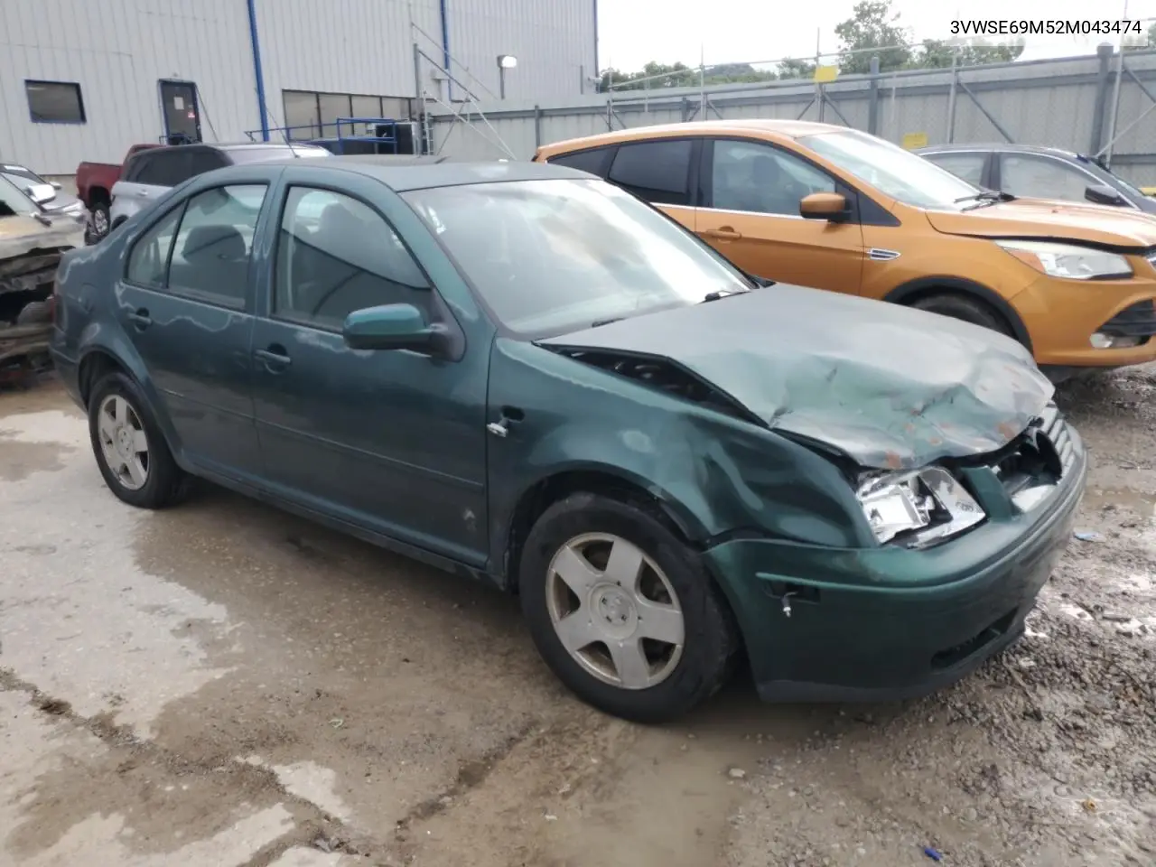 2002 Volkswagen Jetta Gls VIN: 3VWSE69M52M043474 Lot: 61416475