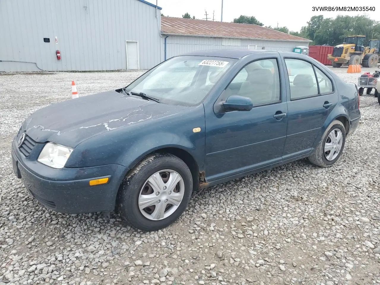 2002 Volkswagen Jetta Gl VIN: 3VWRB69M82M035540 Lot: 63227755