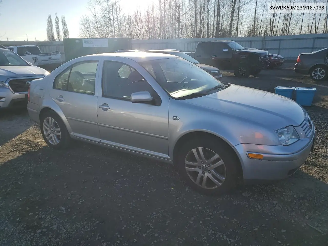 2003 Volkswagen Jetta Gl VIN: 3VWRK69M23M187038 Lot: 42656575