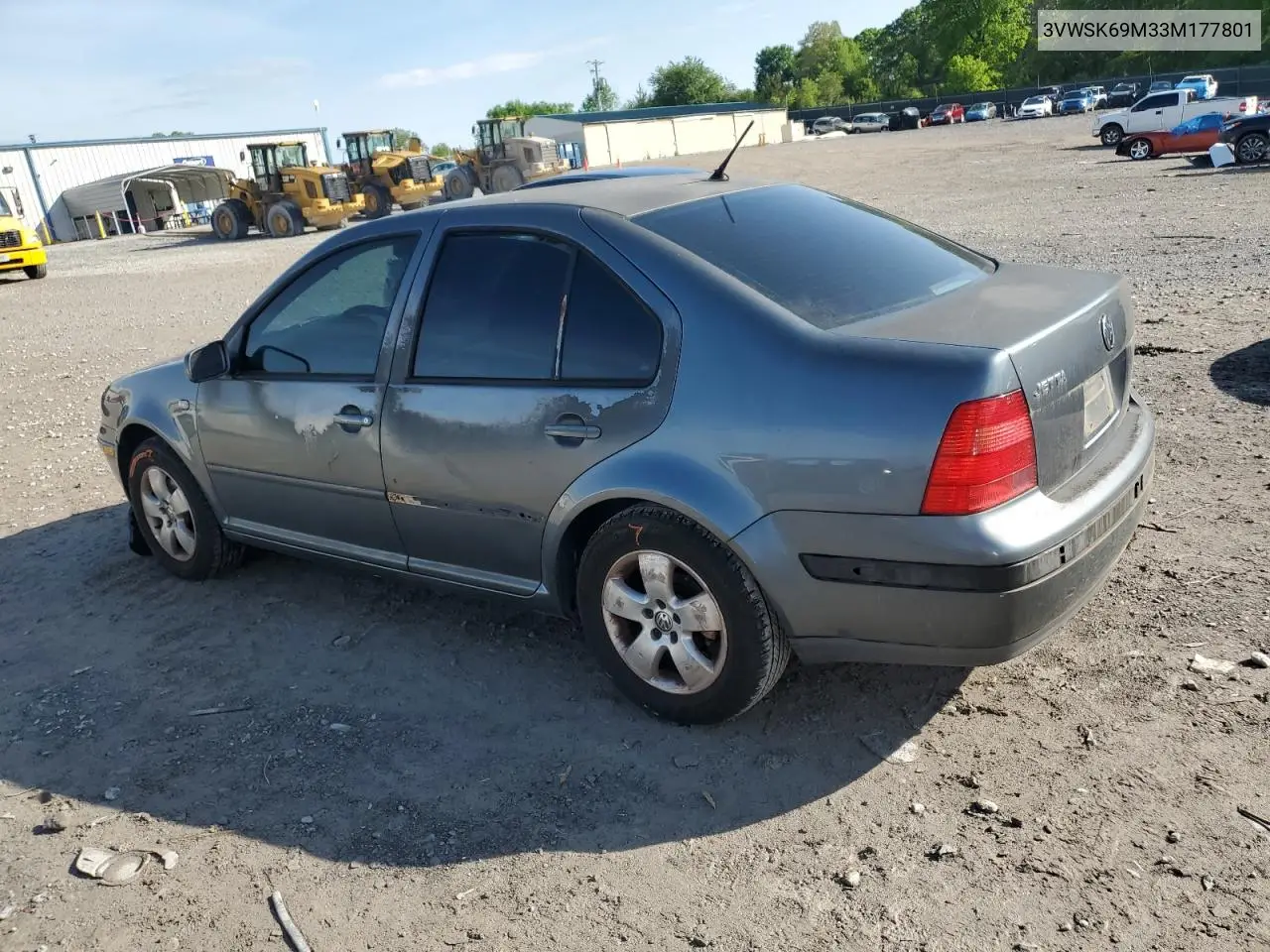 2003 Volkswagen Jetta Gls VIN: 3VWSK69M33M177801 Lot: 53792275